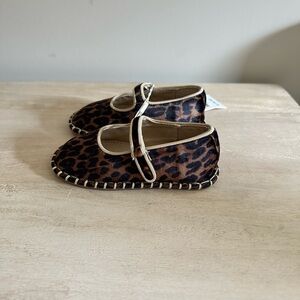 Zara Kids Brown Leopard Dress Shoes